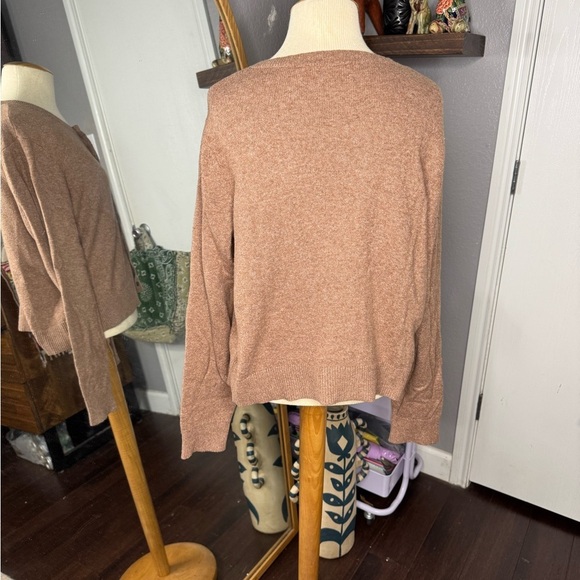 Women's Button-Up Sweater - Pink - Picture 3 of 3
